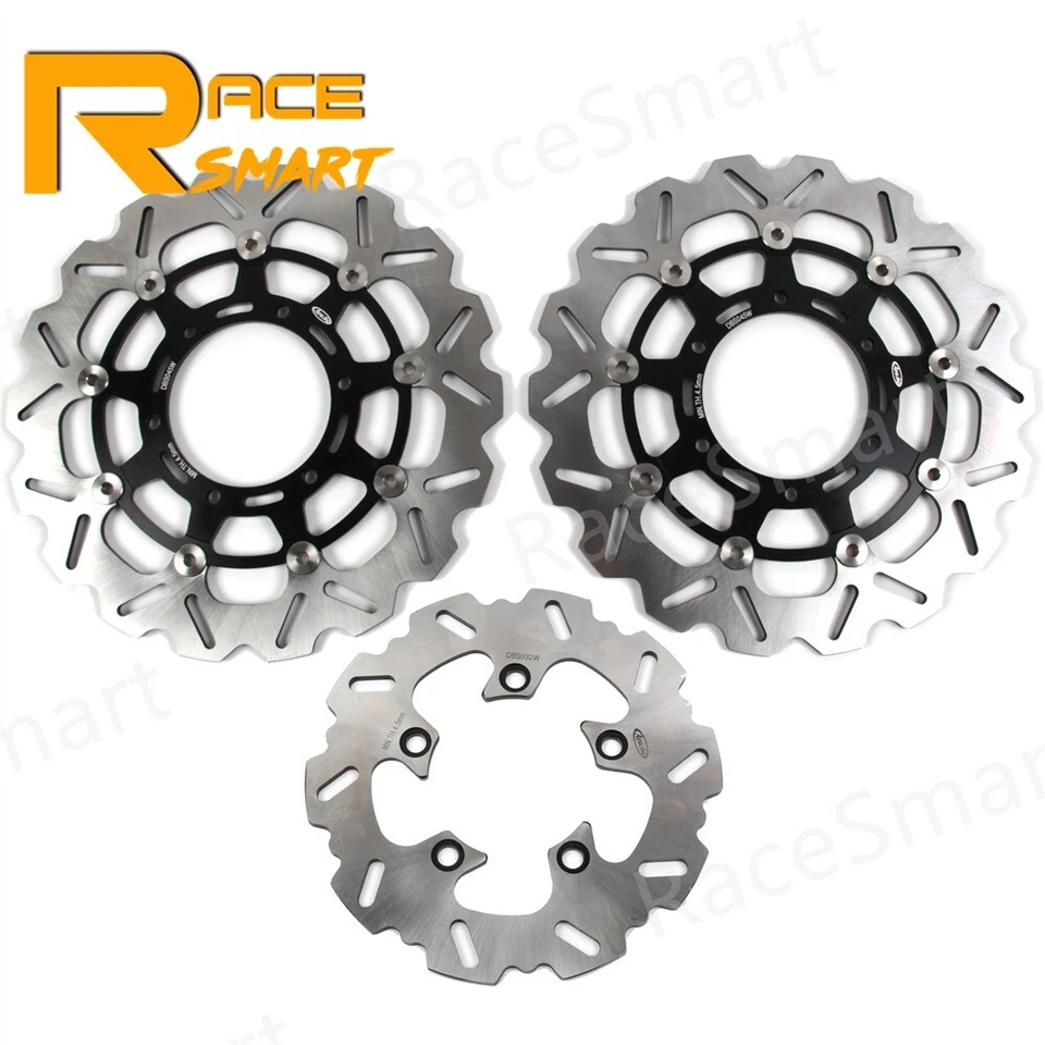 For Suzuki GSXR1000 2012 2013 2014 2015 Front Rear Brake Discs Rotors + Pads Set - Image 2 of 4