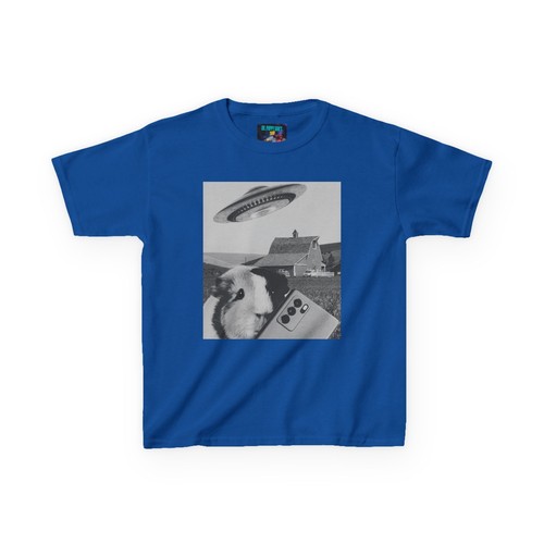 Funny Alien Guinea Pig Kids Tee, Cool Piggie T-Shirt, UFO Lover Gift - Picture 43 of 74