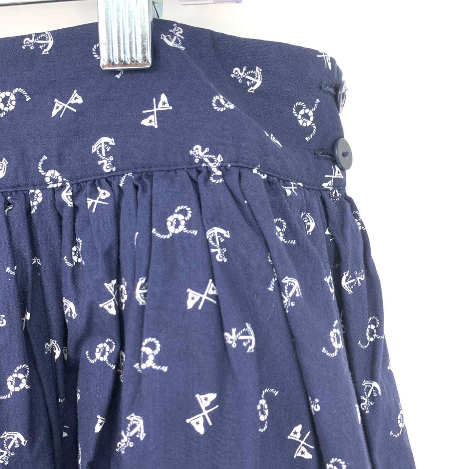 Falda para mujer Vineyard Vines talla 12 línea A con estampado de ancla azul marino Foto 3 de 4