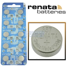 357 Renata Watch Battery SR44W Swiss Made 0% Mercury Official Distributor
