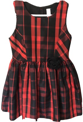 white christmas dresses Snowflake Magic Plaid Christmas Dress – Mia Belle Girls main image 1