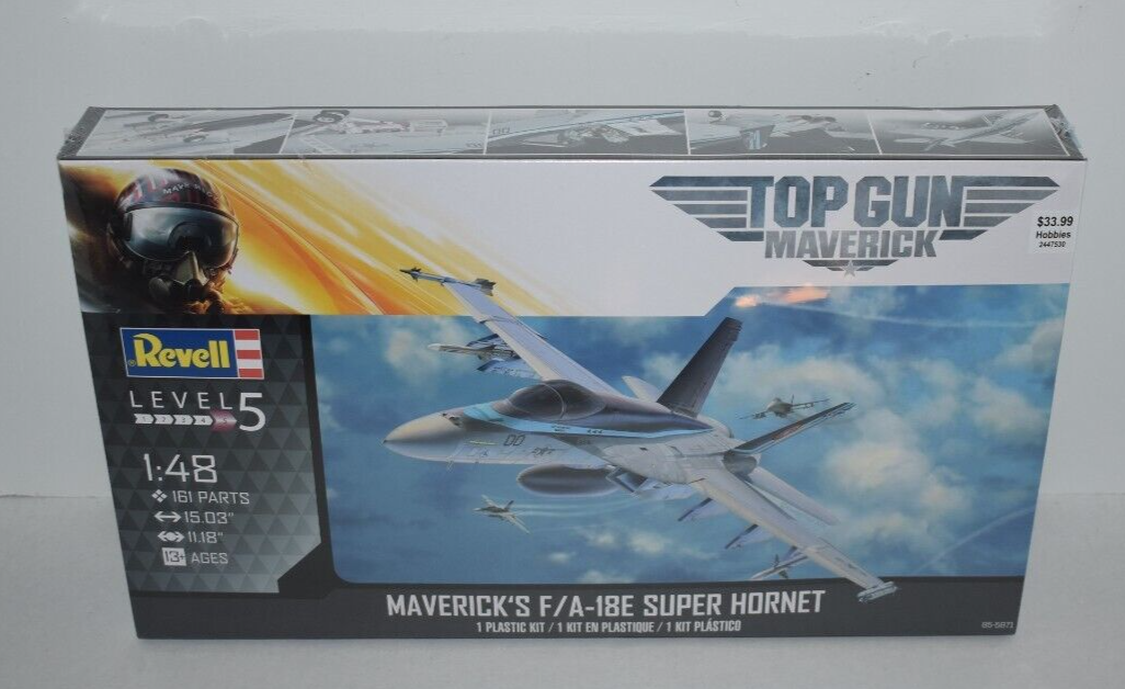 Revell Top Gun Maverick's F/A-18E Super Hornet 1:48 Scale Plastic Model Kit