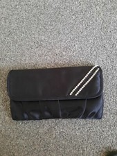 LADIES SMALL CLUCH EVENING BAG WITH DIAMANTE DETAIL