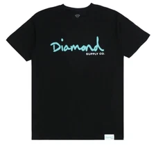 Diamond Supply Co. Men's Logo Graphic Print Tee T-Shirt - Black
