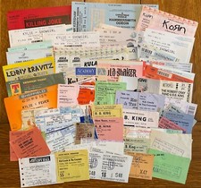 Original Concert Tickets Artists (Beginning With K) Select From Dropdown List