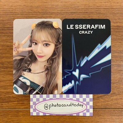 LE SSERAFIM ALBUM CRAZY KOREA POB LUCKY DRAW PHOTOCARD OFFICIAL