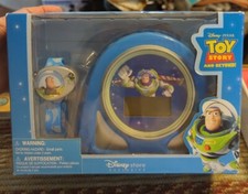 Rare Toy Story Buzz Lightyear Cosmic Alarm Clock And Watch Set New