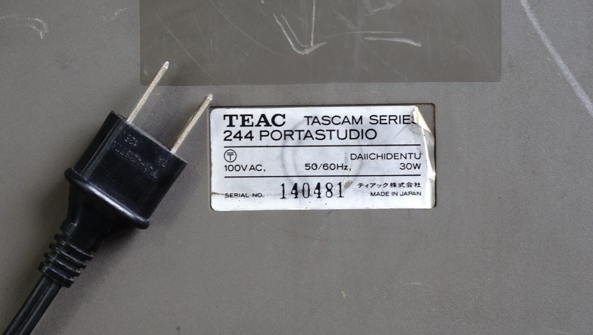 Teac Tascam Portastudio 244 80s 4 Track Multitrack Cassette Teac Tascam Portastudio 244 80s 4 Track Multitrack Cassette