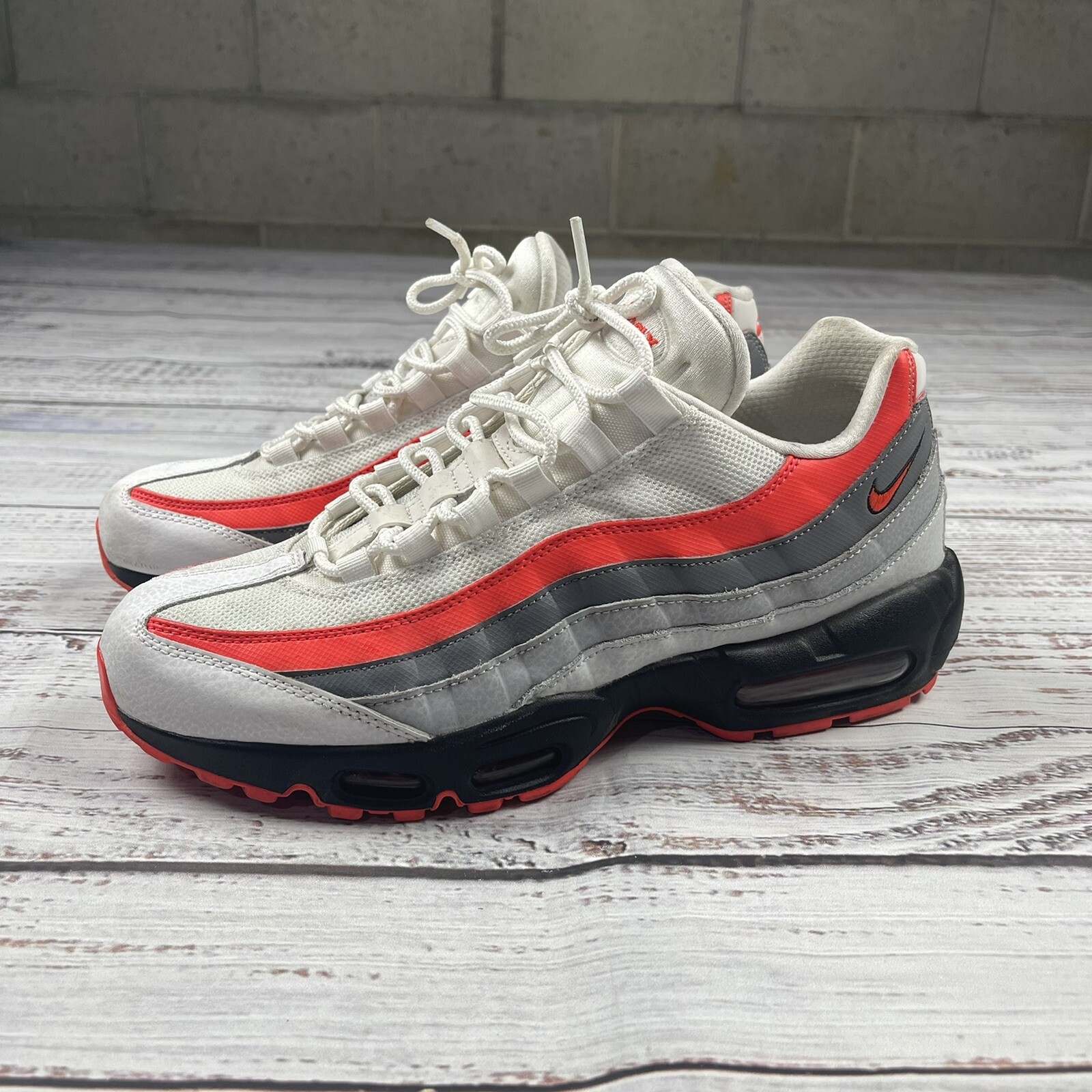 Superar físicamente Libro Size 9.5 - Nike Air Max 95 OG Solar Red 2018. AT2865-100 | eBay