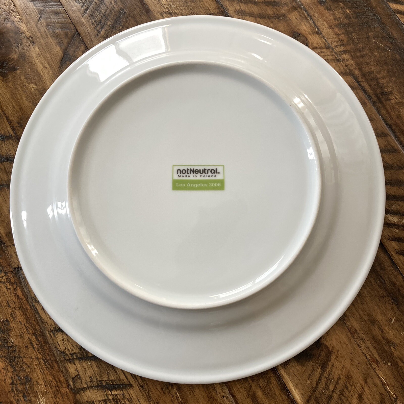 notNeutral Plate Map of Los Angeles 2006 12” Diameter Modern Graphic Art Serving