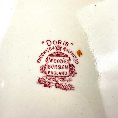 Vintage Enoch Woods Woods Burslem England Doris Serving Plate W 35cm D 28cm No D - Picture 3 of 4