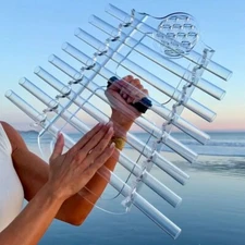 Crystal Soul Quartz Crystal Harp 8 Notes with Stand 432hz Customizable 