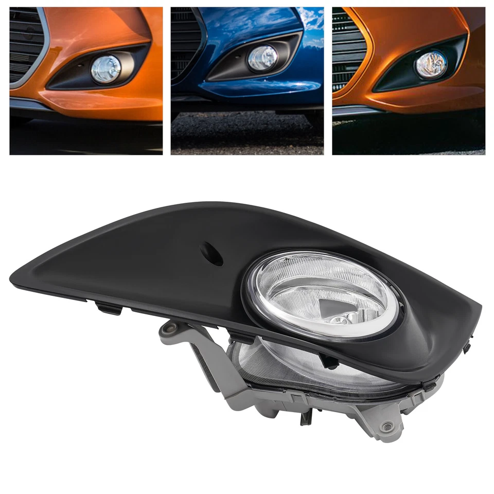 Left Fog Light Halogen Fog Lamp For 2013 2014 2015 2016 Hyundai Veloster Turbo Foto 2 de 4