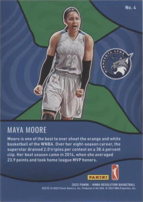2022 Panini Revolution WNBA - Maya Moore #4