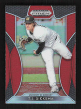 2019 Panini Prizm Draft Picks Prizms Red #67 T.J. Sikkema - NM-MT