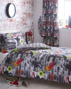 grey bedding for boys