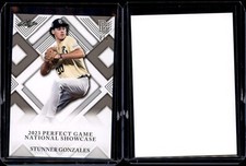 STUNNER GONZALES Rookie 2023 Leaf Perfect Game National Showcase BLANK BACK 1/1