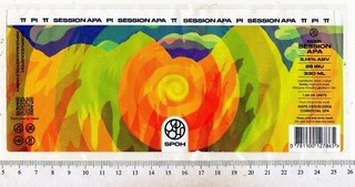 Chilean Beer Label SPOH Brewery Chile Session APA