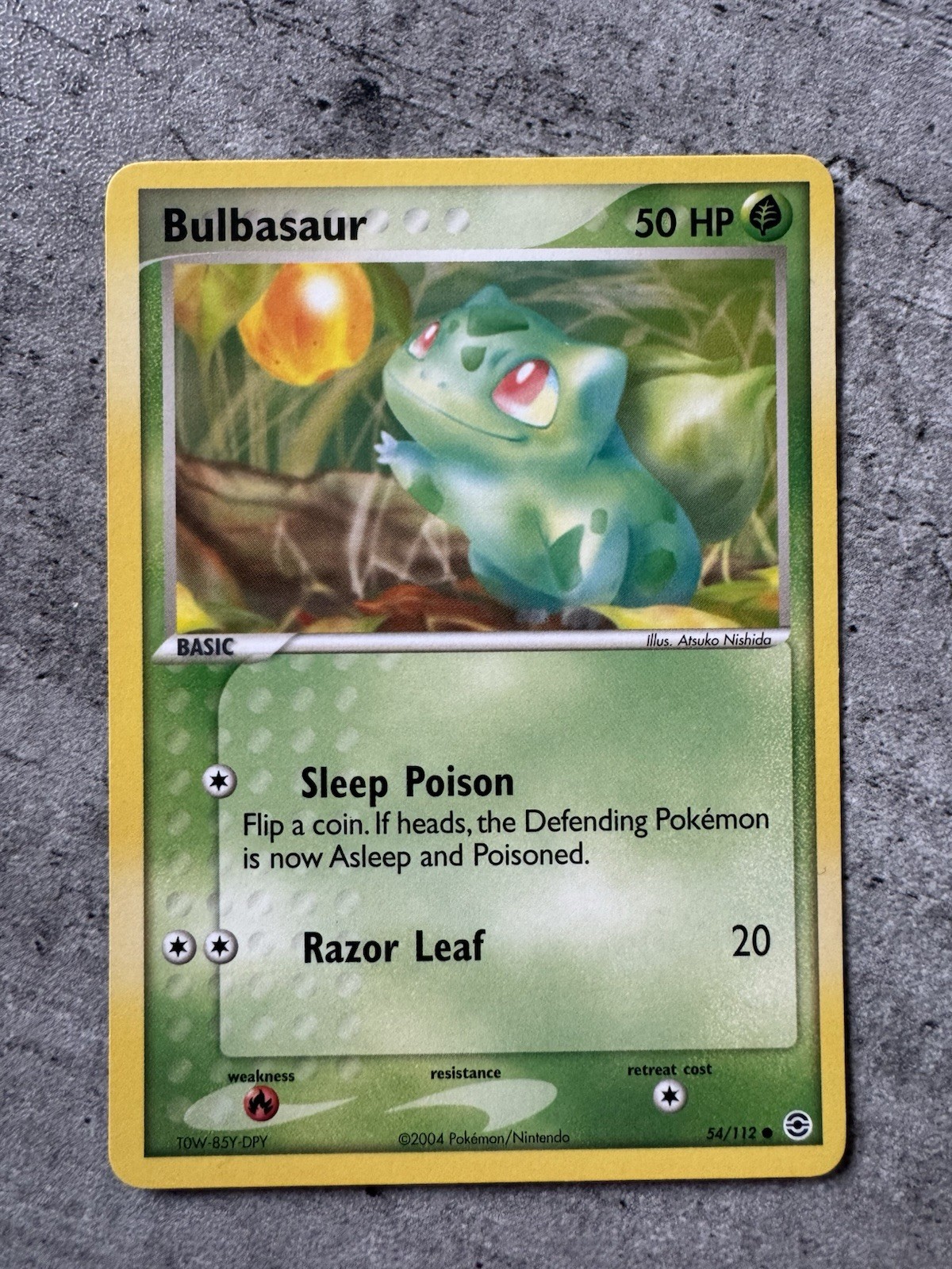 Pokemon Card TCG Bulbasaur EX FireRed & LeafGreen 54/112 - LP