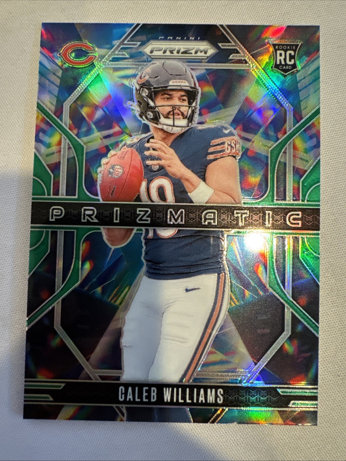 2024 Panini Prizm - Prizmatic Caleb Williams #1 Green Prizm (RC)