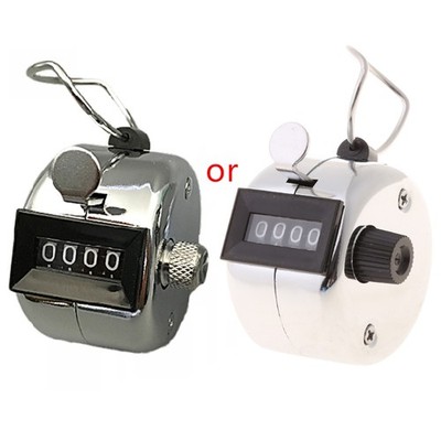 Hand Tally Counter 4 Digital Click Counter for Sport Row School Event Stainless