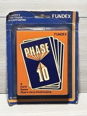 VINTAGE 1986 Phase 10 Card Game - COMPLETE w/ Instructions Fundex Original 80s