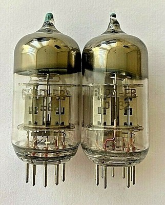 6N2P-EV / ECC83 / 12AX7 Matched Pair Triple MICA NEW STRONG Same date code