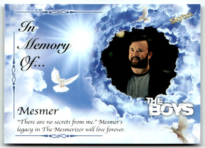 2025 Skybox The Boys: Season 1 & 2 No. IMO-7 Mesmer In Memory Of