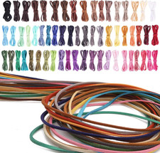 Leather Cord for Jewellery Making 3Mm 60M Leather Necklace Cord Strips Laces Str