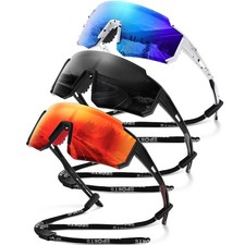 Polarized Sport Sunglasses for Men and Women, Lightweight TR90 Sun Glasses wi...