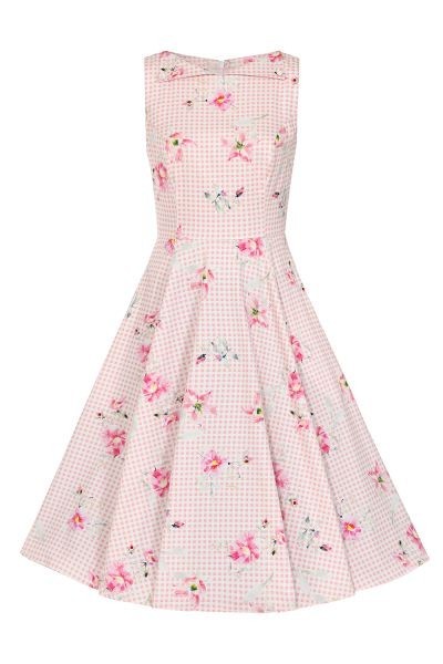 H&R London Catherine Floral Summer 50s Dress Vintage Hearts and Roses RRP £65