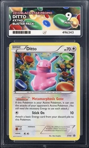 Pokemon Ditto XY40 Holo Black Star Promo ACE 9