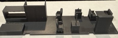 HO Scale Bay Window Caboose Interior Gray Fits Athearn Very Clean 3-D Print
