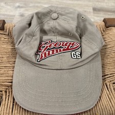 George Strait Baseball Cap Adjustable Tan Vintage Embroidered USA Made Hat
