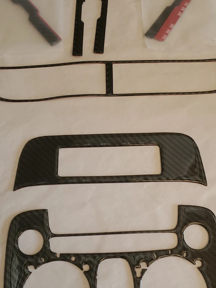 Carbon Fiber 2010-2015 For Chevrolet Camaro Center Console Panel Cover Trim Foto 4 de 4