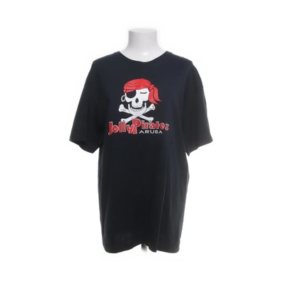 Hanes Heavyweight, T-shirt, Größe: 42/44, Blau, Baumwolle, Print, Damen #Jrr