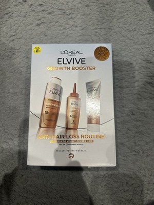 L'Oreal Elvive GROWTH BOOSTER Shampoo, Conditioner, Anti-Fall Kopfhaut Serum, Box 