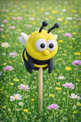Biene Gartenstecker Handmade Gartendeko Neu beleuchtet Dekoration Geschenkidee