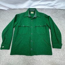 Giacca vintage Woolrich verde lana Mackinaw Cruiser donna 16 bottoni USA anni 60