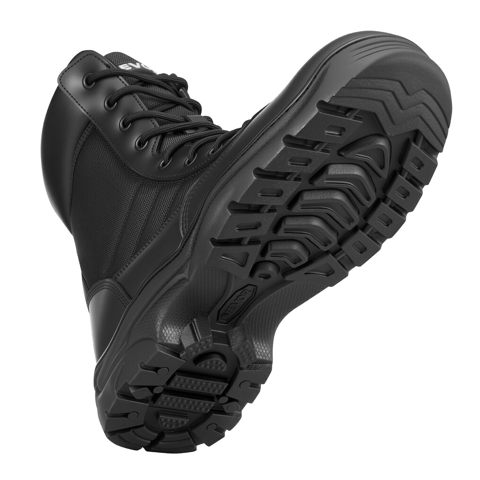 VEVOR Men's Military Tactical Boots 8 Inch Breathable Side Zipper US Size 9.5