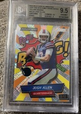 2024 Josh Allen 2/12 Wild Card Alumination Comix Hatch Yellow Orange BGS 9.5