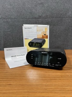 Sony Dream Machine ICF-C218 Automatic Digital Alarm Clock with AM/FM Radio Black
