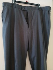 Men's Dress Pants Pleated Front Cuff Bottoms Career Trousers