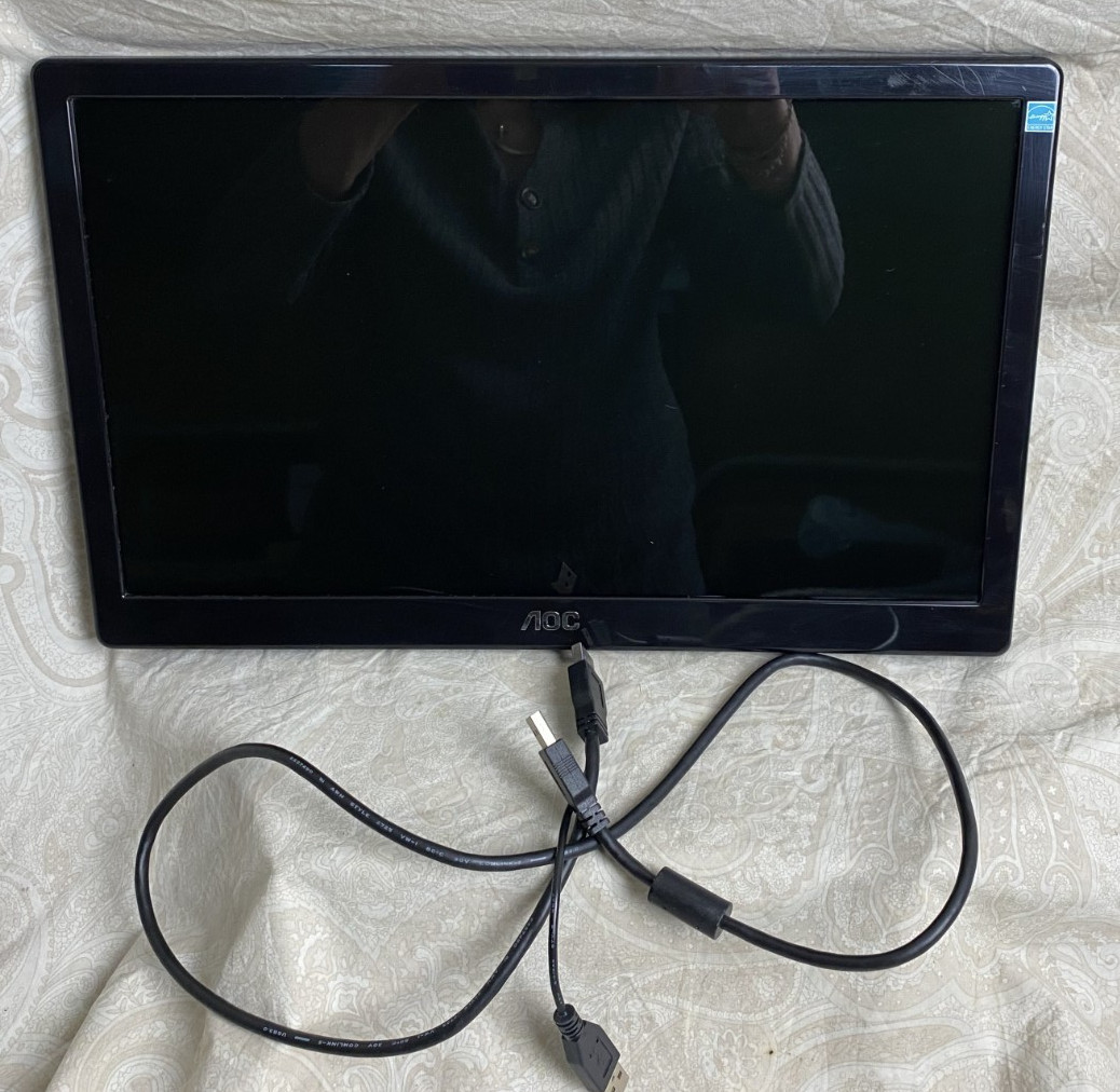 AOC E1659FWU Breitbild-LED-Monitor 15,6 Zoll M063