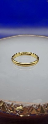 22-karat-Gold-Ehering Birmingham Hallmark 1940 Klassik-Ehering