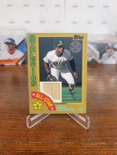 2019 Topps 1984 Topps Baseball All-Stars Relic Rickey Henderson ASRRH Gold # /50