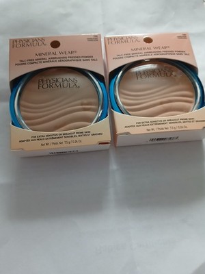 lot of 2 Physicians Formula Mineral Wear Talc Free AirbrushingPowder Translucent