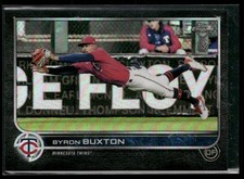 2022 Topps Chrome Ben Baller BYRON BUXTON #174 Base Refractor Minnesota Twins