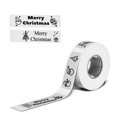 Phomemo D30 Label Tape Clear Sticker Thermal Paper Self-Adhesive Maker Black