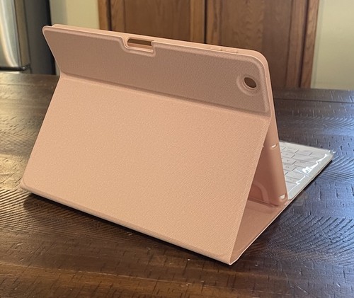 Keyboard Case for Ipad Air 2 9.7", 5th/6th Gen 2017/2018, 7 Color Backlit, Pink - Picture 9 of 14